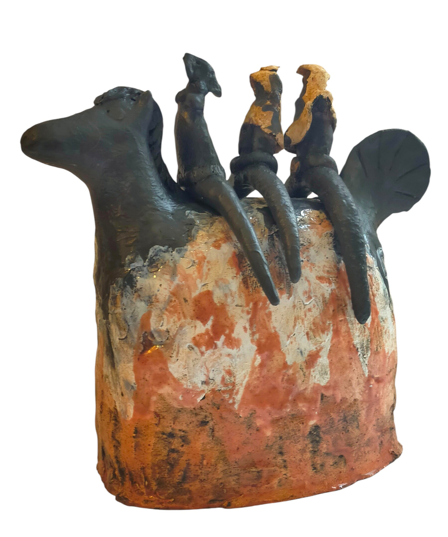 paard met 3 berijders  4