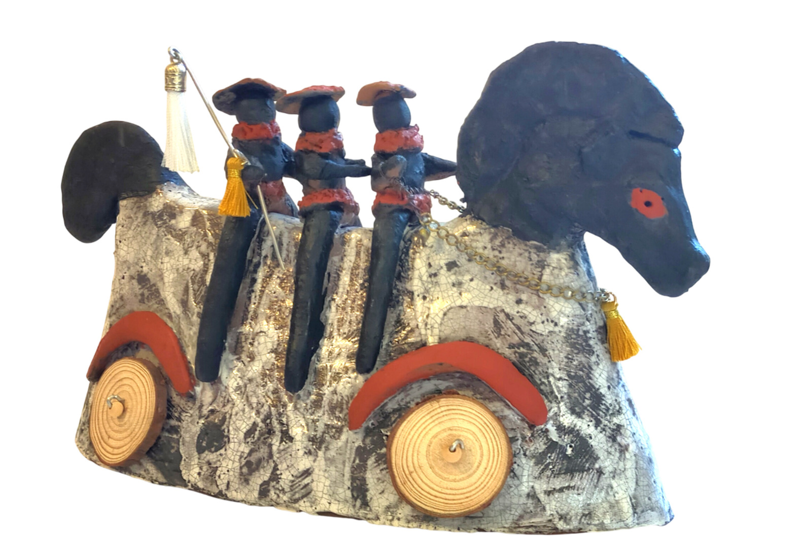 paard 6 met  3 berijders