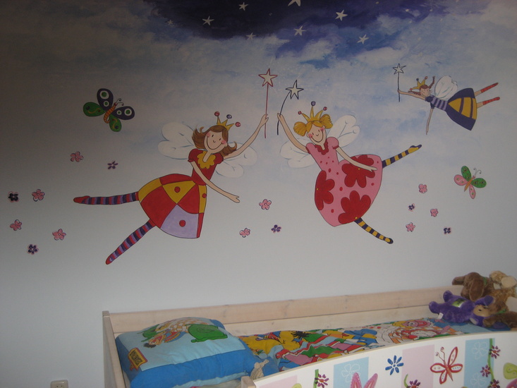 Muurschildering Feetjes