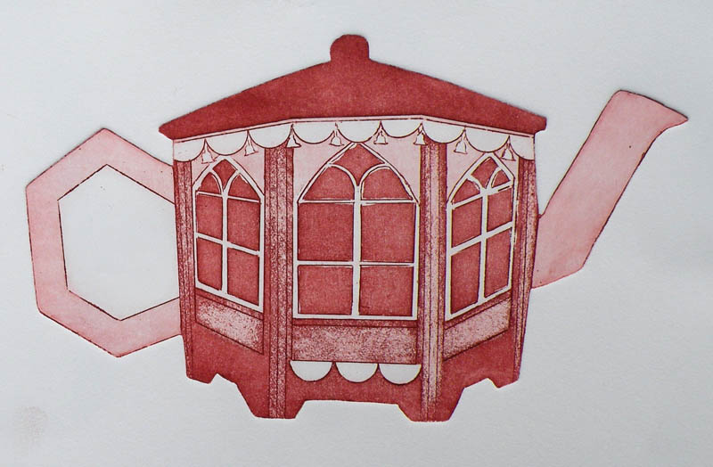 Theekoepeltje aan het water