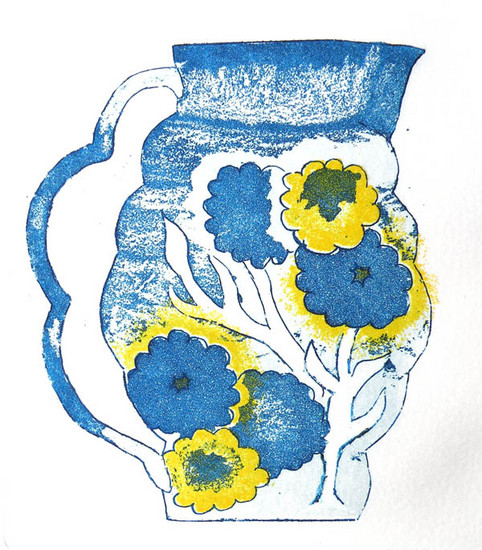 Melkkannetje met bloemen