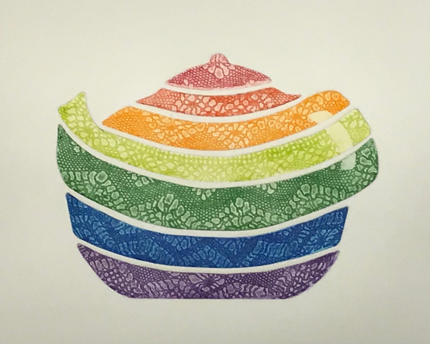 Regenboogtheepot