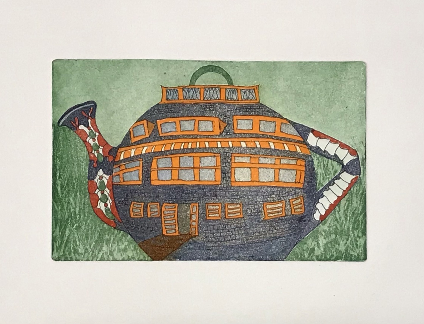 Theepot geïnspireerd door het Schip van Blaauw in Wageningen