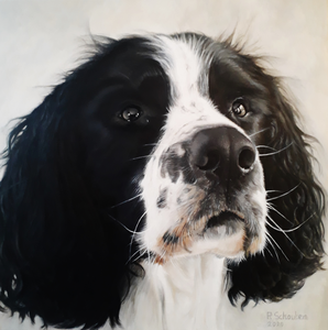 Portretten worden ook in opdracht gemaakt.