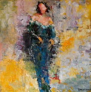 Geabstraheerde figuren, vaak vrouwen.