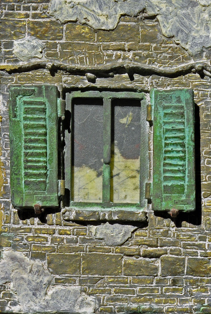 Groene shutters