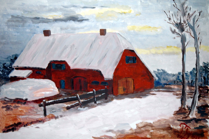 Farm in the winter