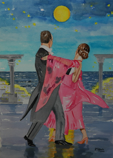 Dancing in the moonlight.