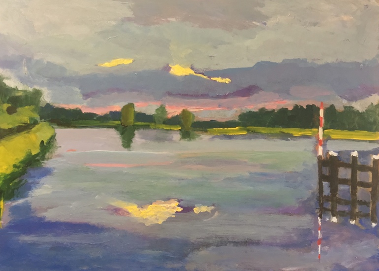 Zonsondergang Oude IJssel