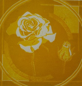 Linoleum, wood carving and combinations of it