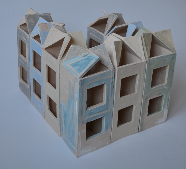 Pastel lichthuisjes
