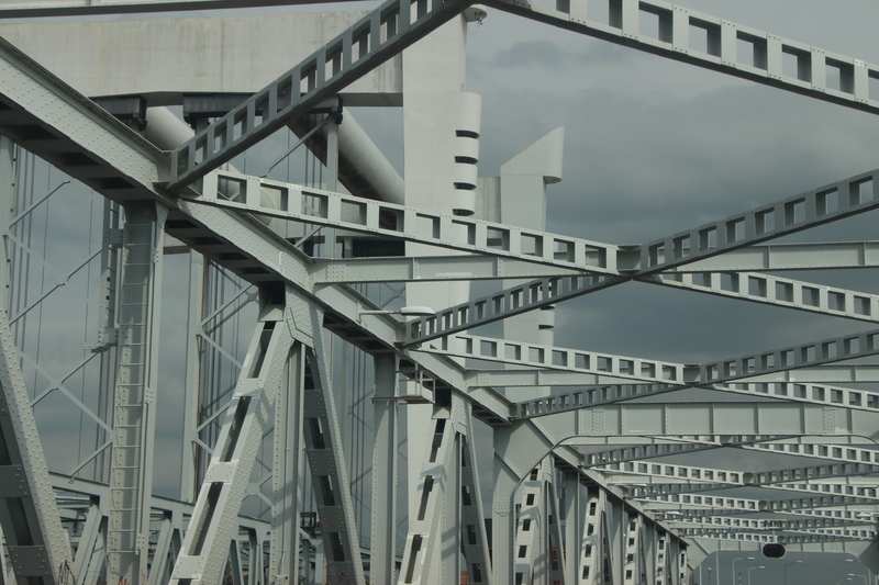 Staalwerk, detail van bruggen