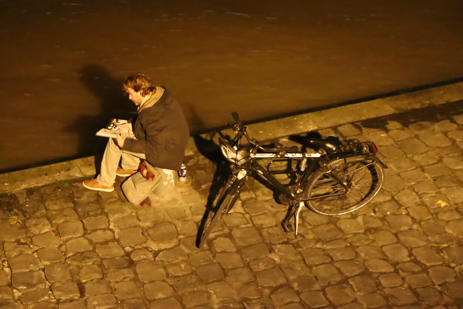 Zitten langs de Seine