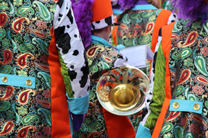 Beelden van de carnavalsoptocht in Venlo in 2018