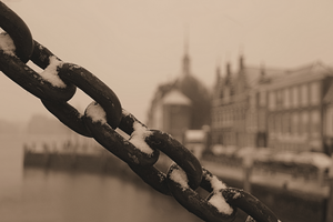 In januari 2021 viel er wat sneeuw in de binnenstad van Dordrecht en dat levert wat andere beelden op dan ´normaal´ het geval is. 