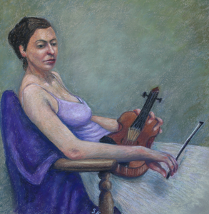 Schilderijen in zachte pastelkrijt