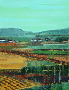 Landschapimpressies, verschillende technieken 