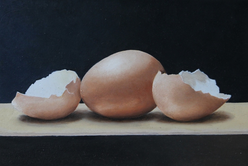 Stilleven met eieren