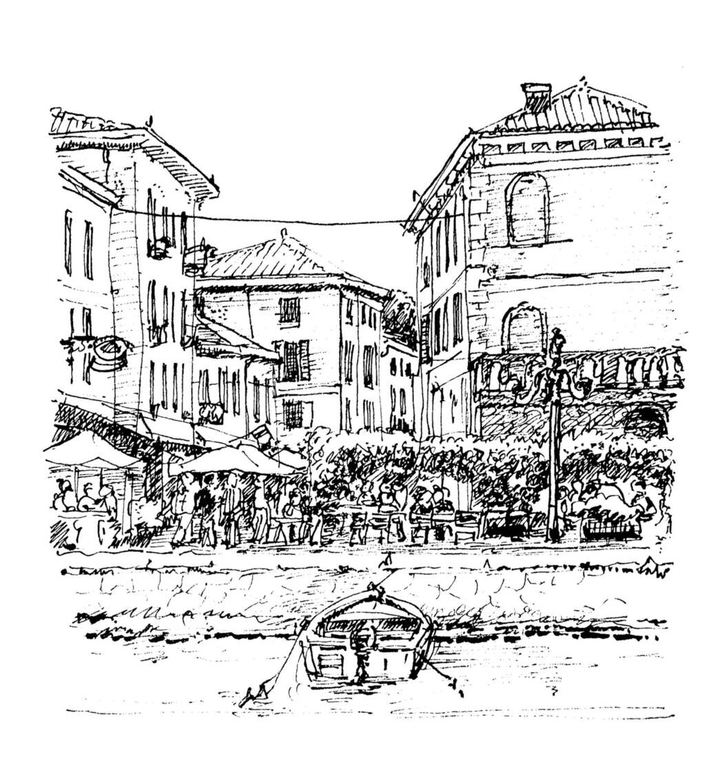 ZIcht op Peschiera del Garda