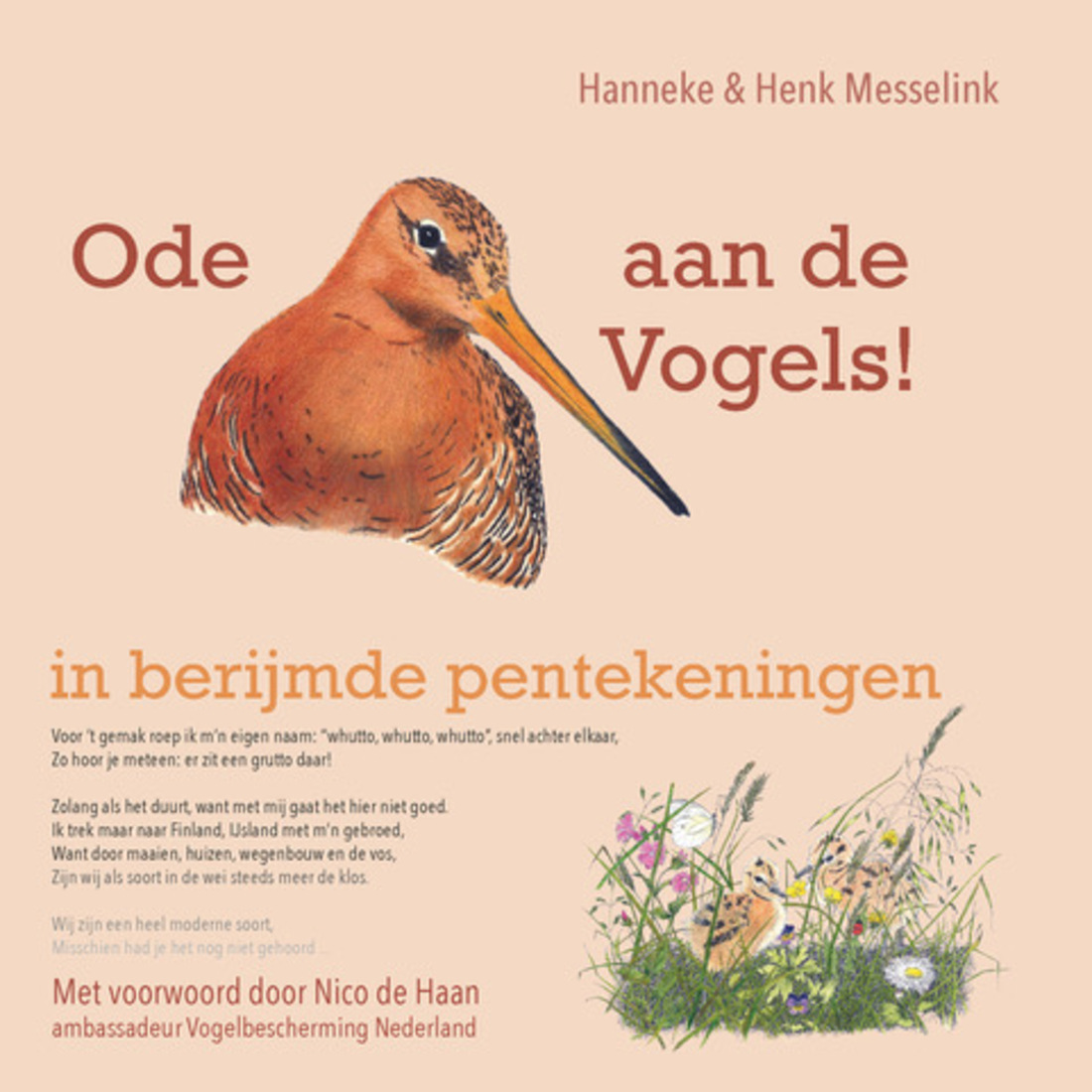 Boek 'Ode aan de Vogels, in berijmde pentekeningen'