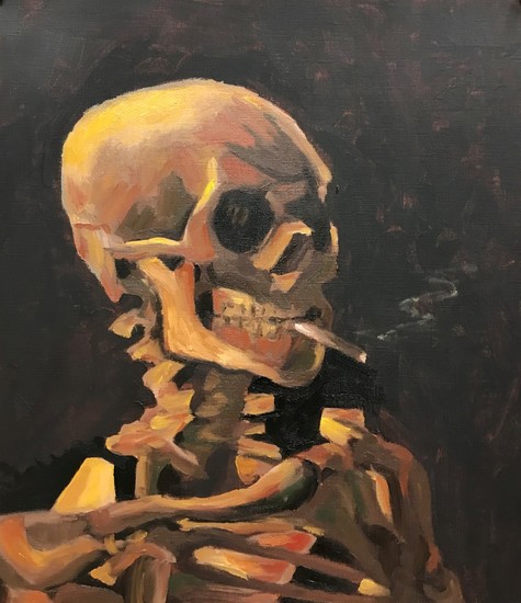 Smoking skull 