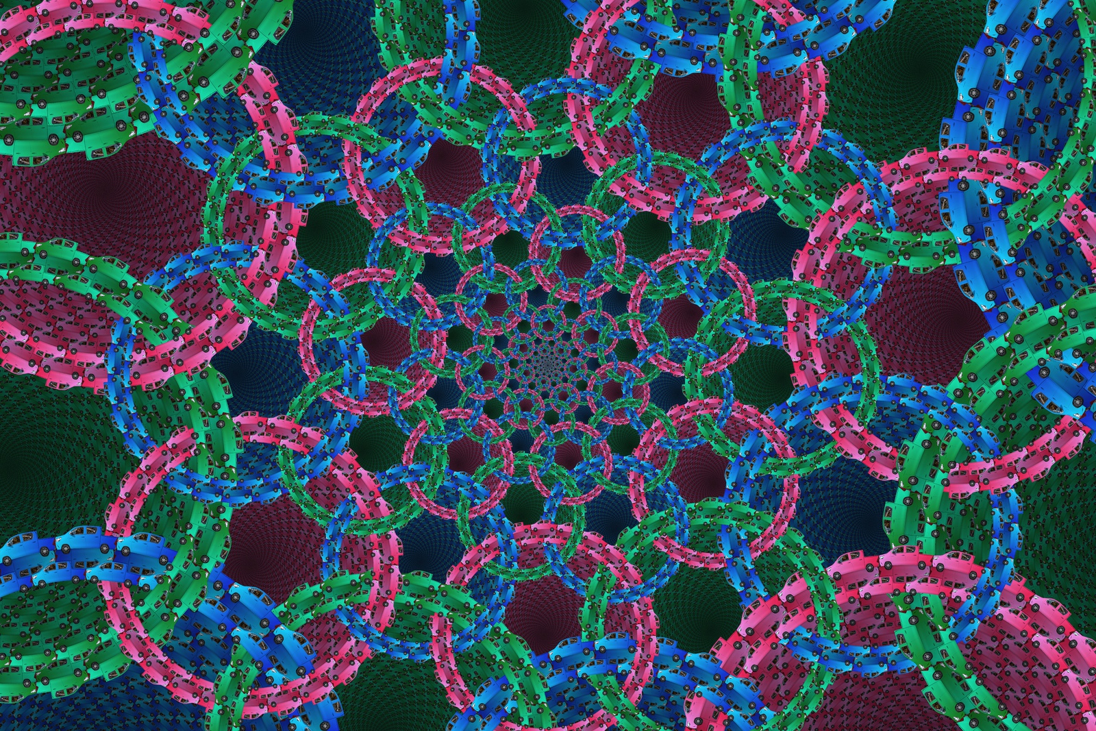 Olympic Spirals of Cars