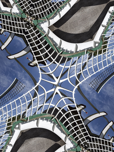 Gebruik makend van wiskundige formules vervormen digitale beelden op allerlei manieren. In een dergelijke speeltuin ontstaan verrassende resultaten. Soms door het 