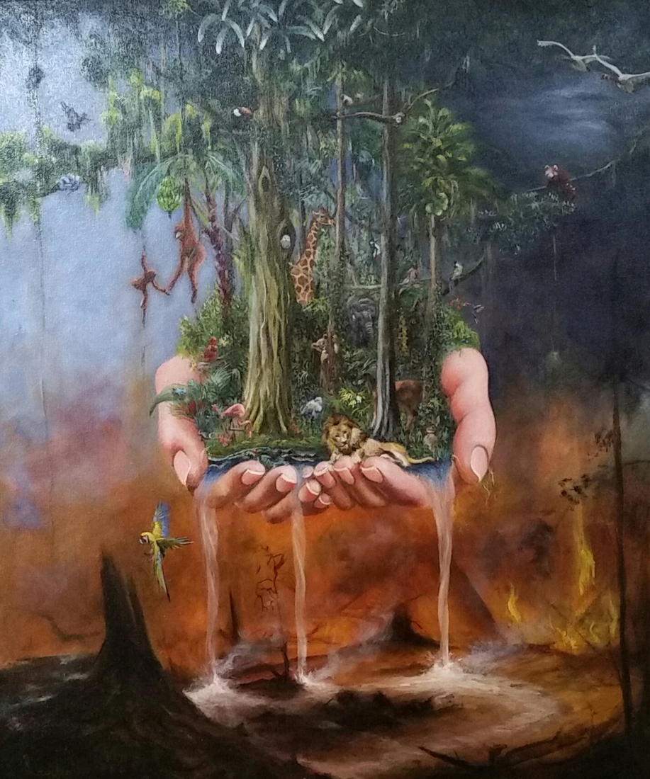 Landschap met handen