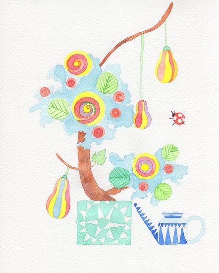 A tree on which candies grow