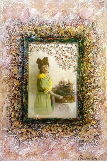 the girl in the green dress