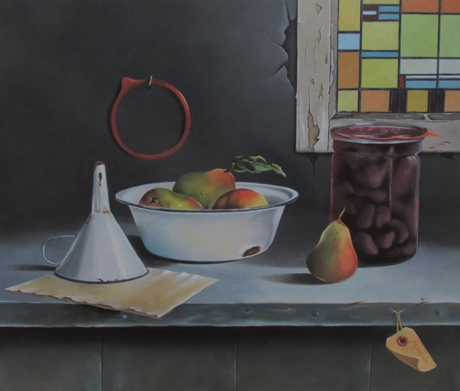 Stilleven met stoofperen