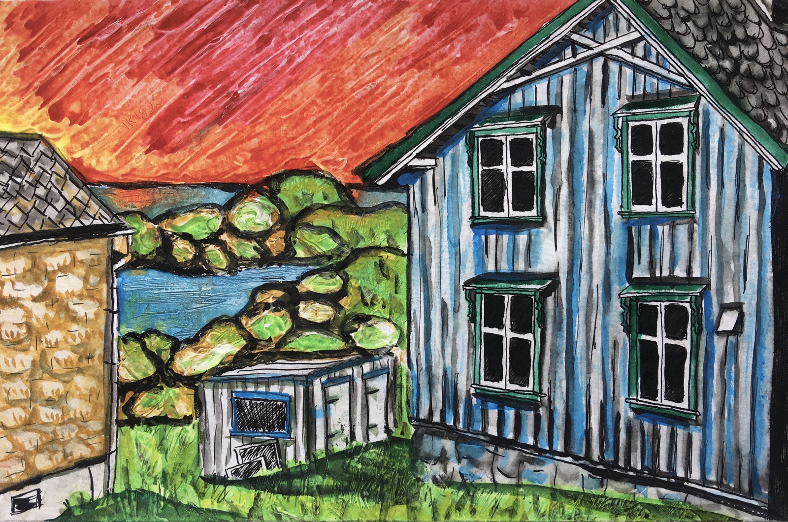 Husene i Nyksund (Norge)