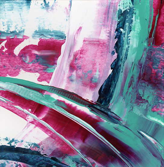 Abstract Turquoise & Pink