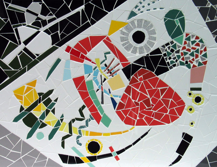 de rode vlek á la Kandinsky