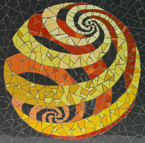 kijkje in de bol II, á la Escher