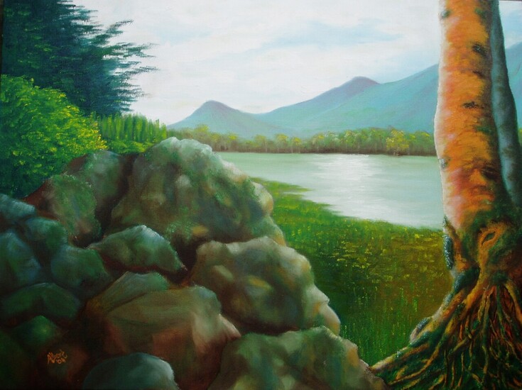 Telaga Warna, Java (Kleuren Meer, Java)