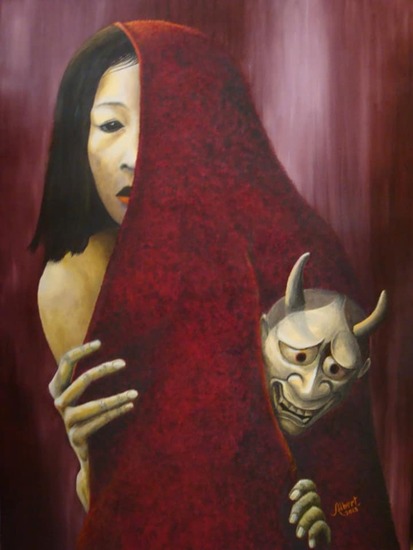 Hanya; Japans Masker van een Jaloerse Vrouw