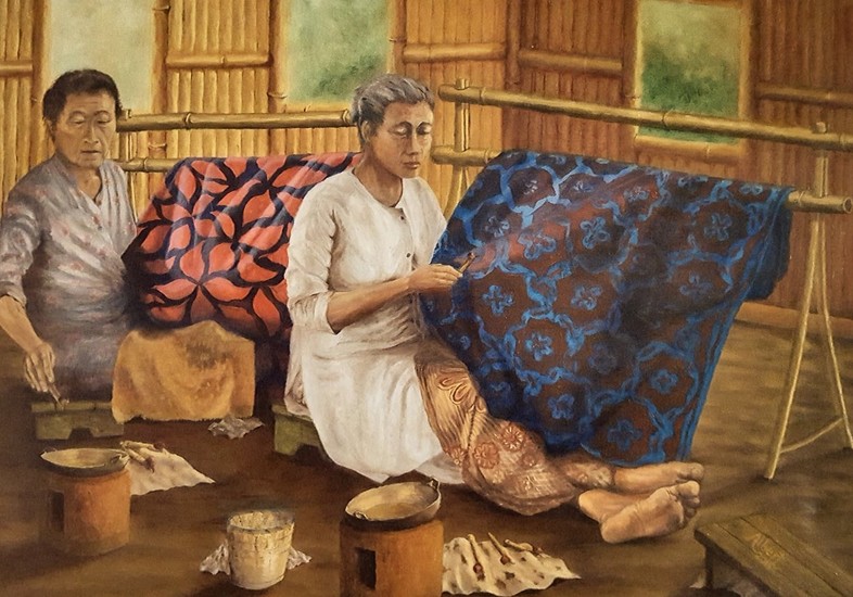 Membuat Batik (Batik maken)