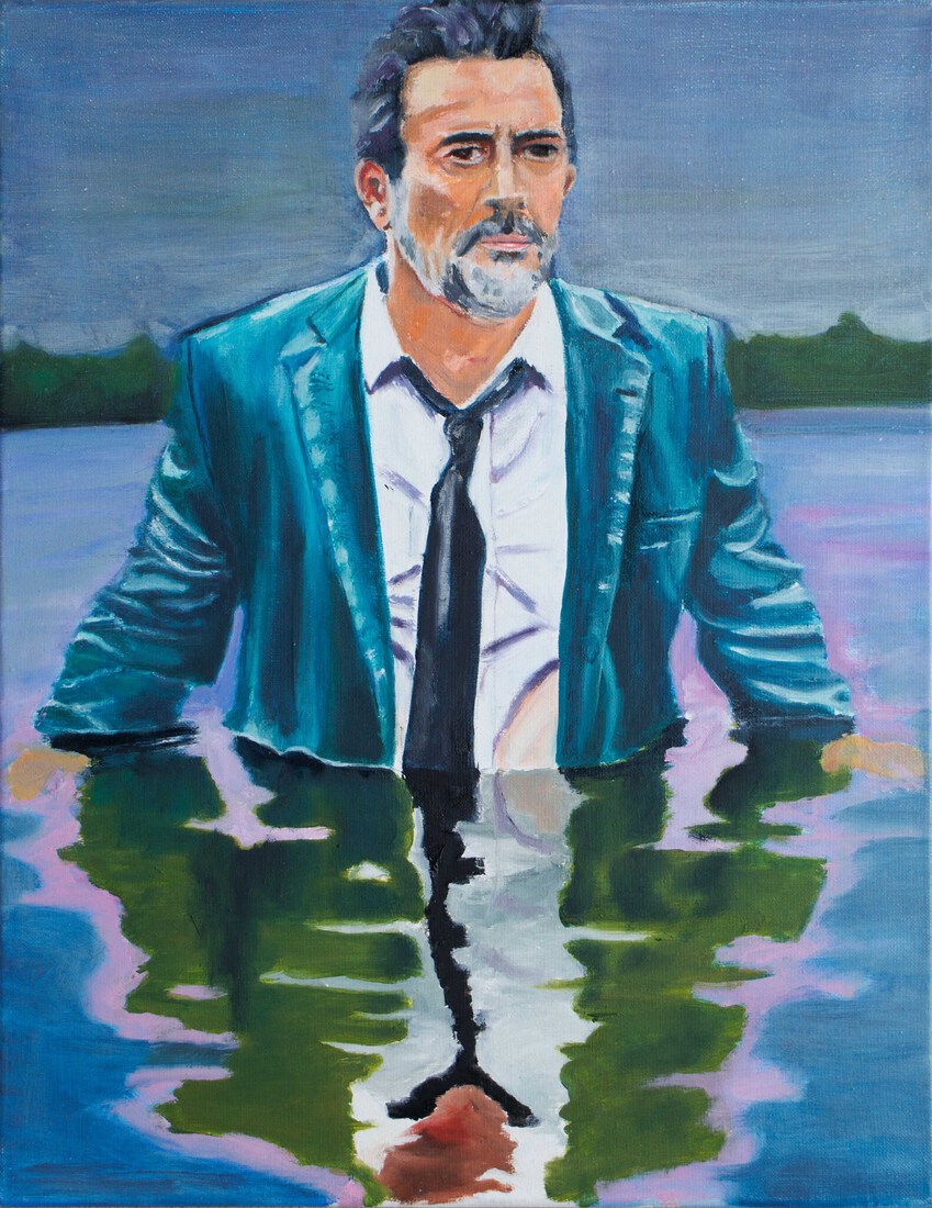 Man in meer #1