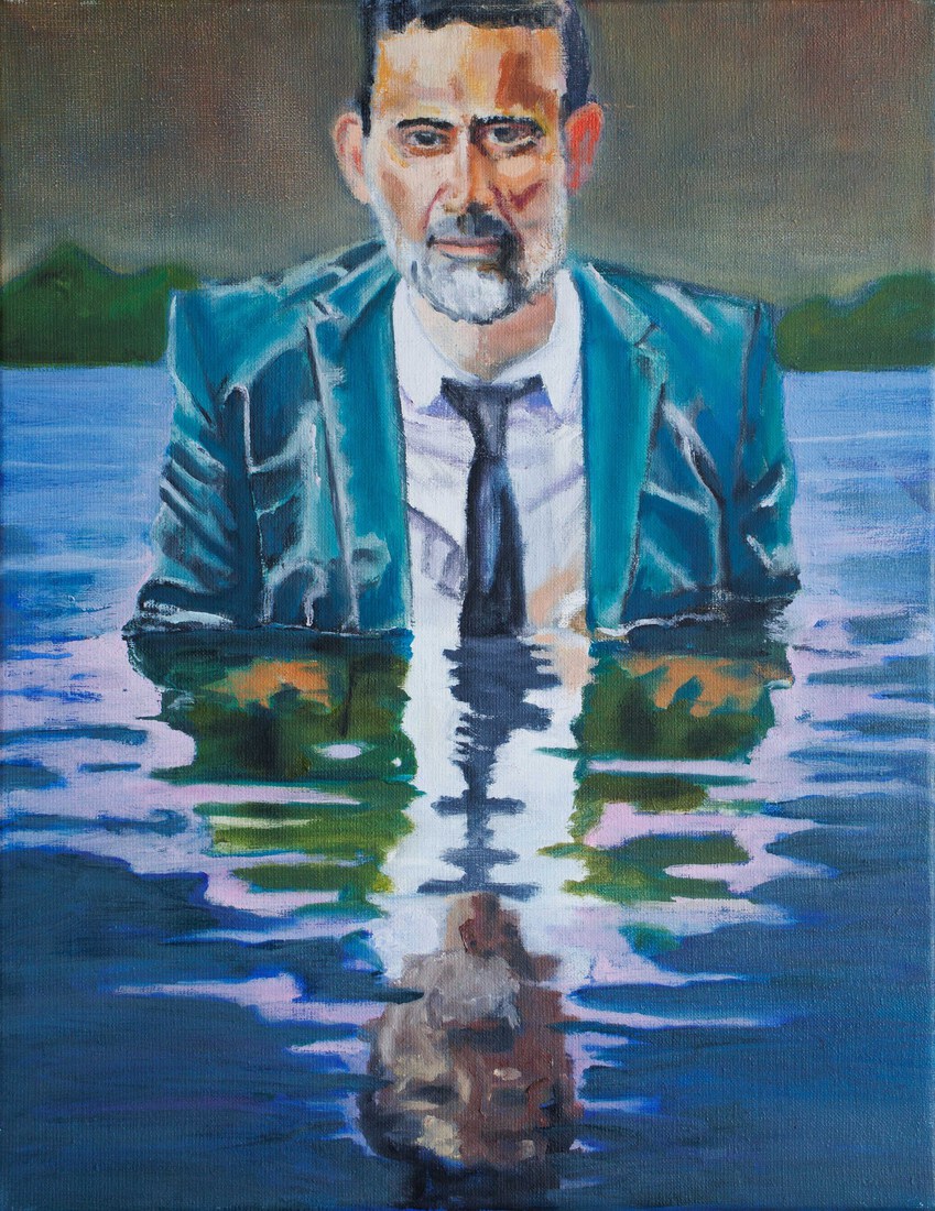 Man in meer #2