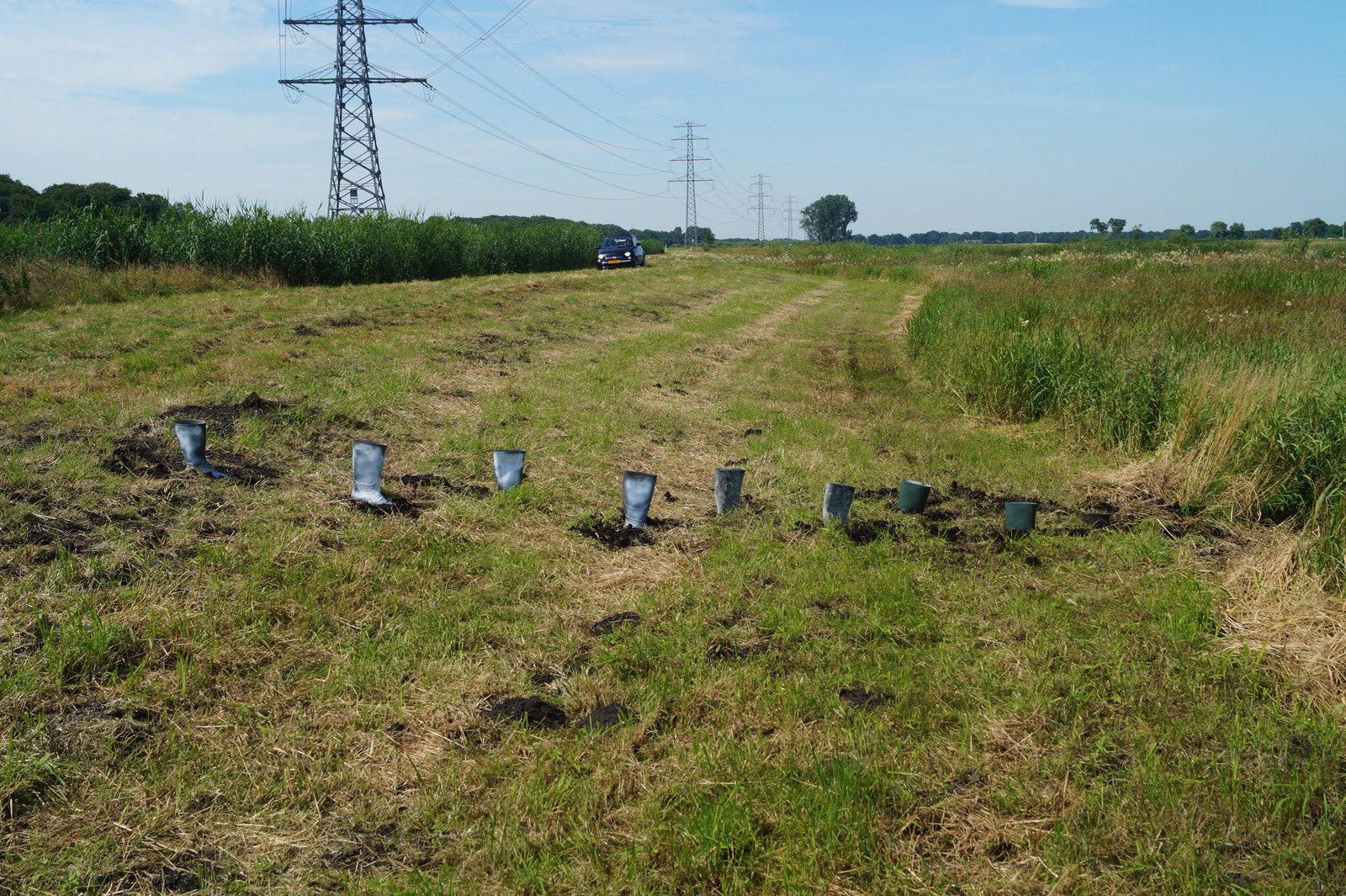 Ondergaan in het landschap