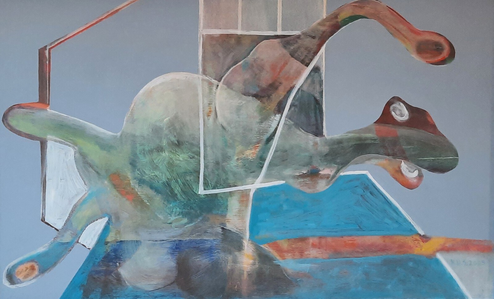 Zonder titel (a) 100x60 cm.