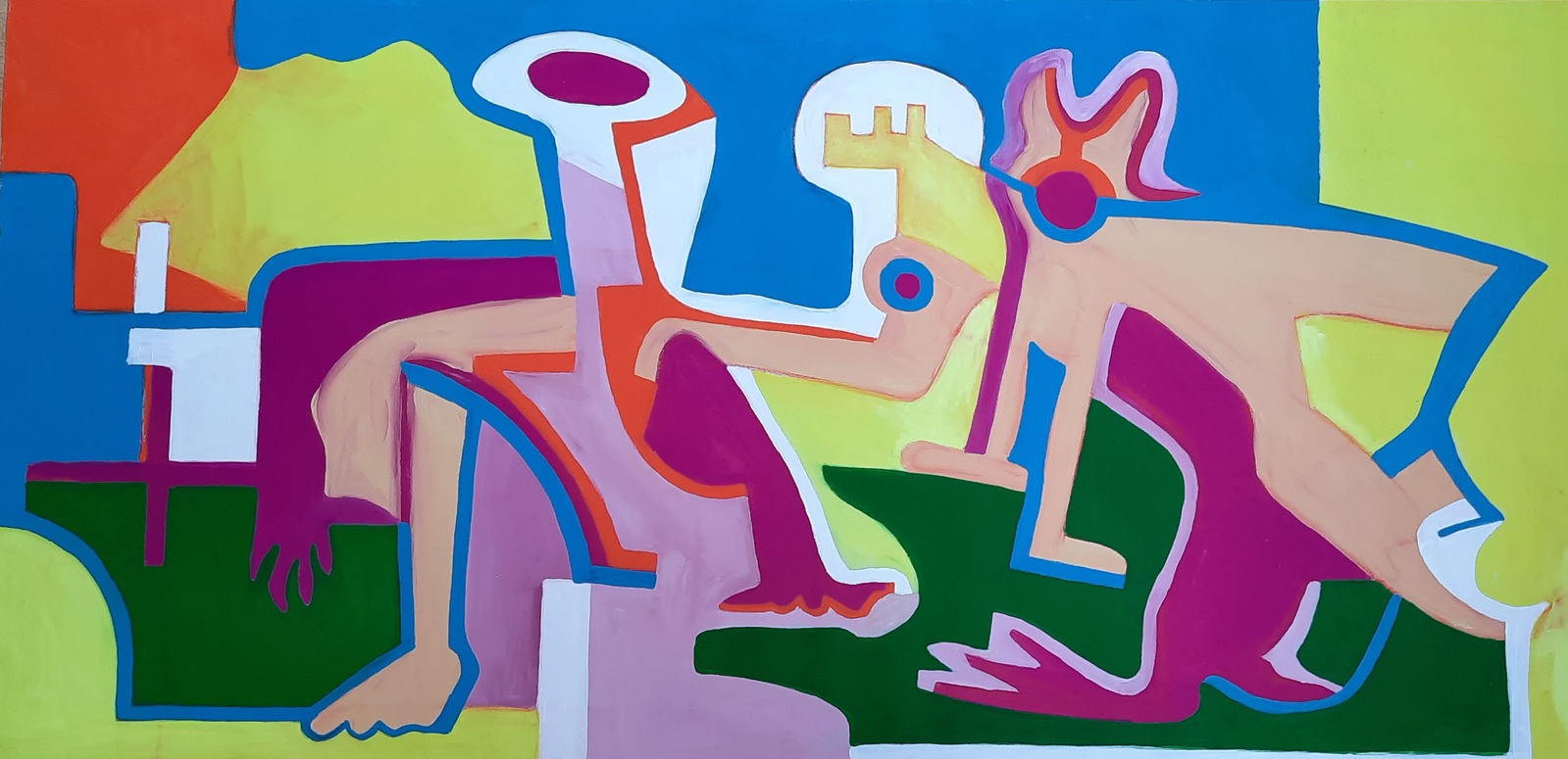 Zonder titel, 140x68cm.