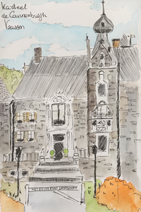 Urban Sketching: In de zomer tekenen op locatie, in de winter vanaf een zelfgeschoten foto of van internet. 