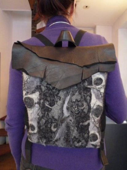 Rugtas vilt lamsleer zijde