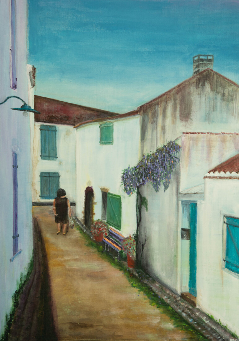 Straatje in Noirmoutier en île