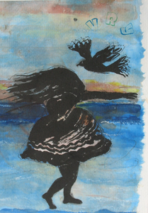 vrijheid, ruimte, de zee : inkt op rijstpapier