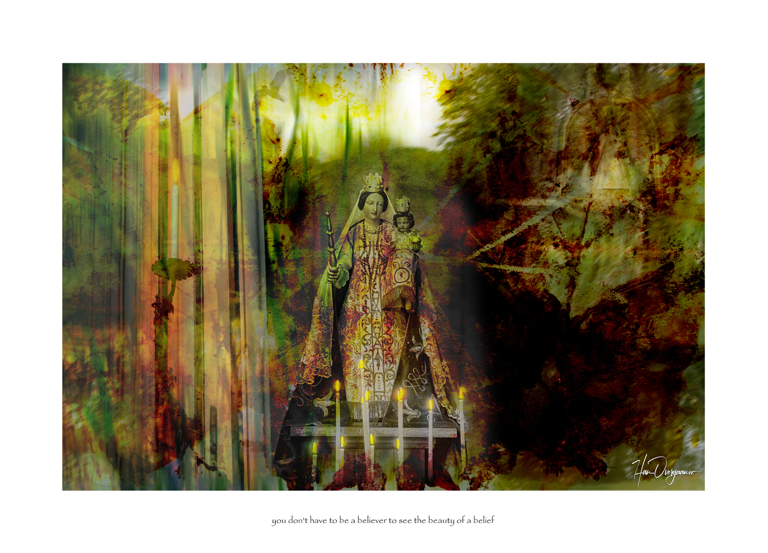 you don't have to be a believer to see the beauty of a belief