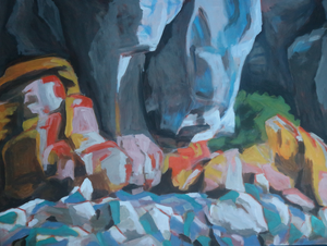 Inzoomen of juist uitzoomen op de grilligheid van het landschap.