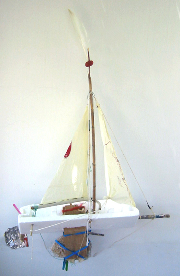 piepschuim scrappy model ship